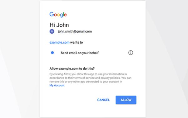 allow gmail