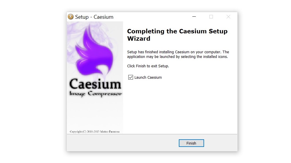 Complete the Caesium Setup WIzard