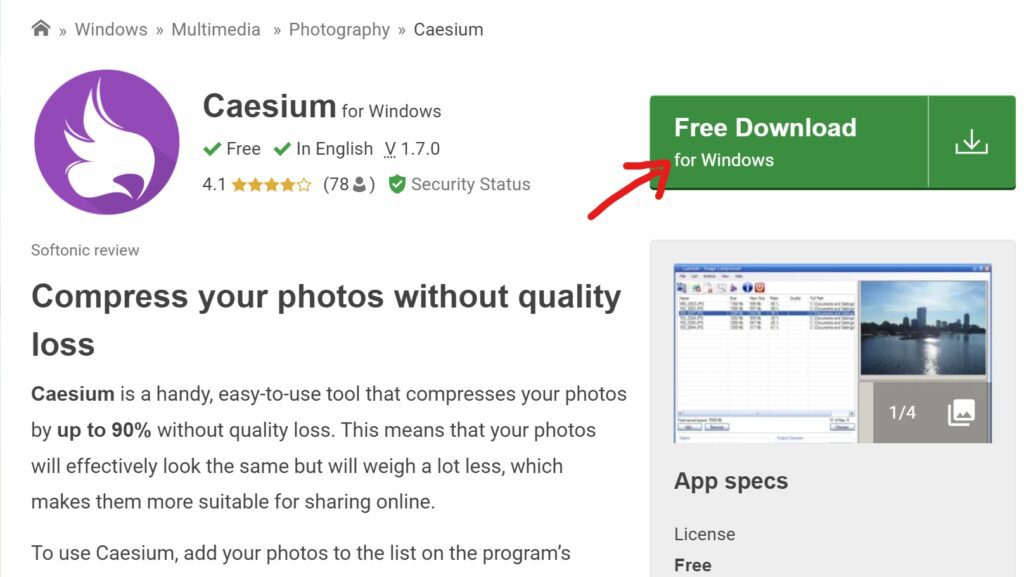 Download Caesium for desktop