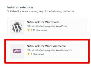 NitroPack for WooCommerce extension