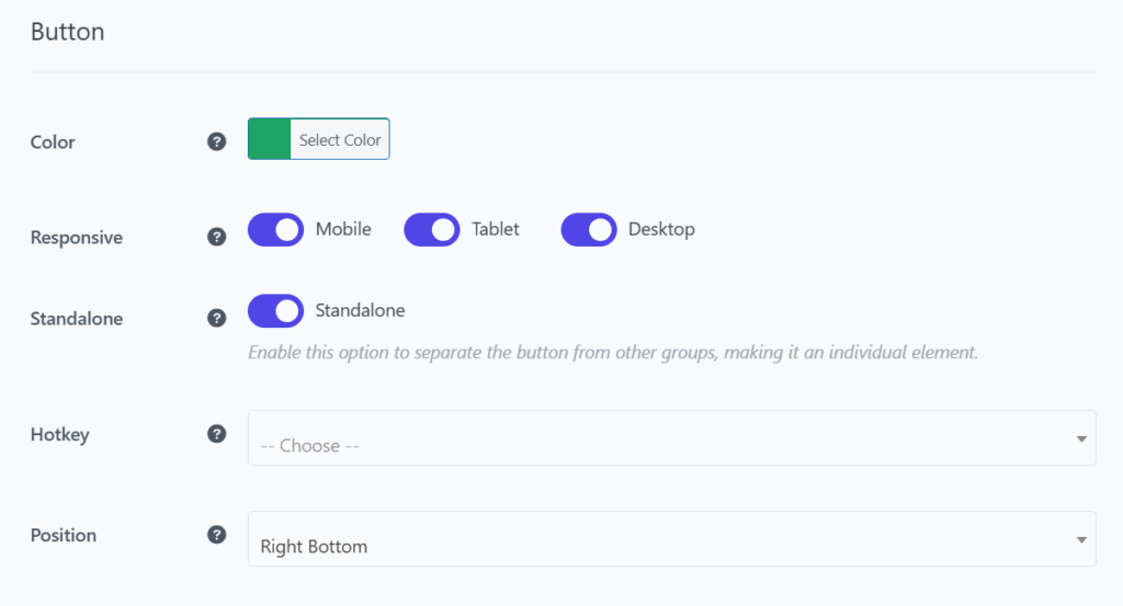 FAB Google Drive Button Setting