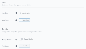 FAB Jira Button Icon & Tooltip Setting