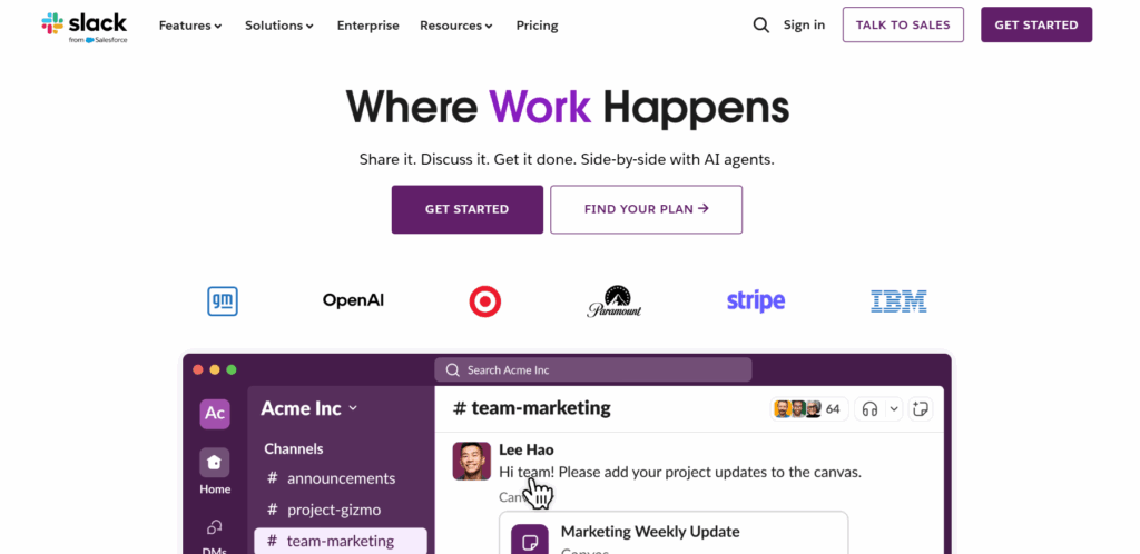 Slack Website