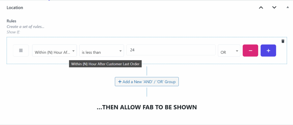Apply Coupon After Last Order Location Rules Setting