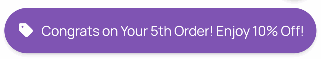 Apply Coupon by Number of Customer Orders Button