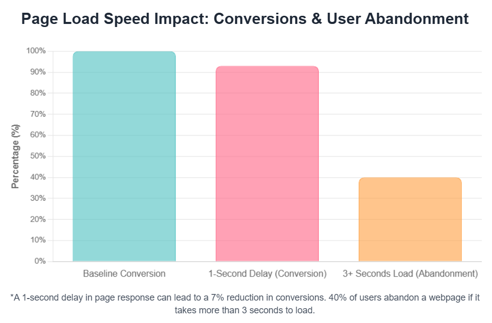 Speed loading page can decrease user abandonement and increase conversion