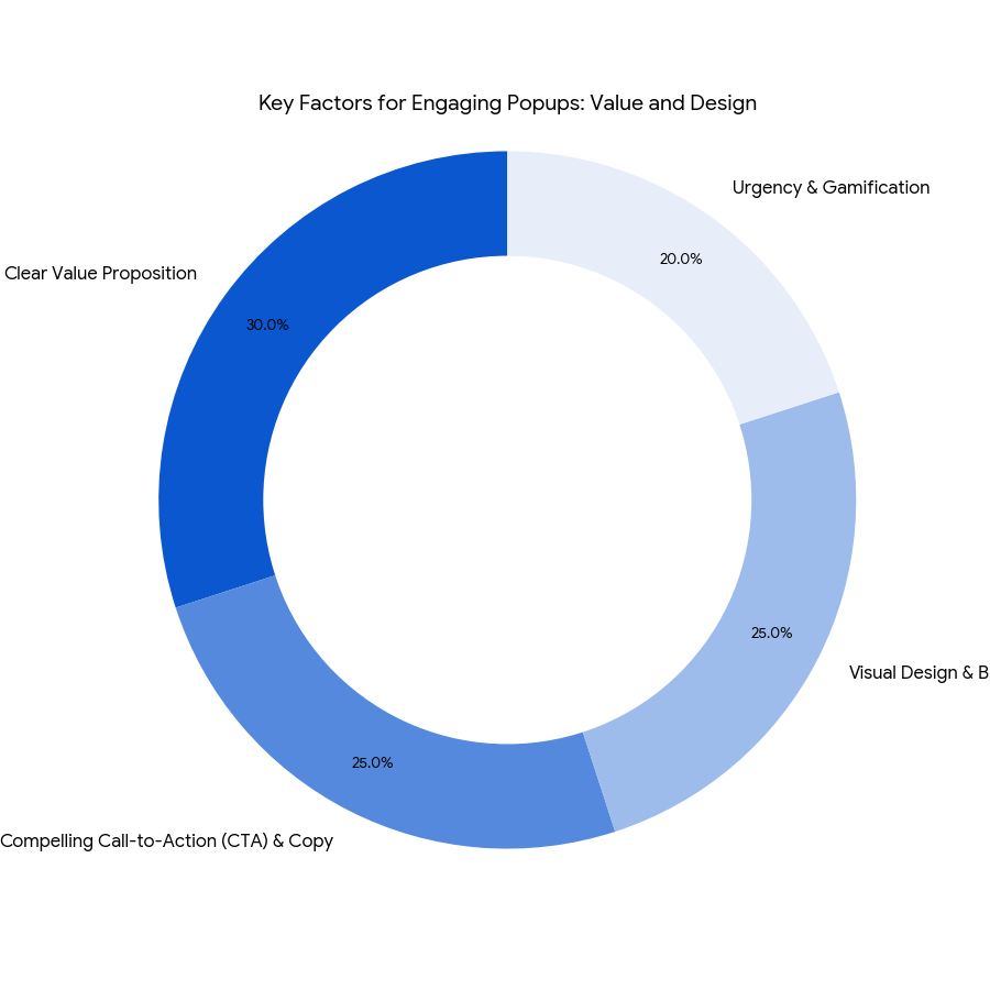 Key Factors for Engaging Popups Chart