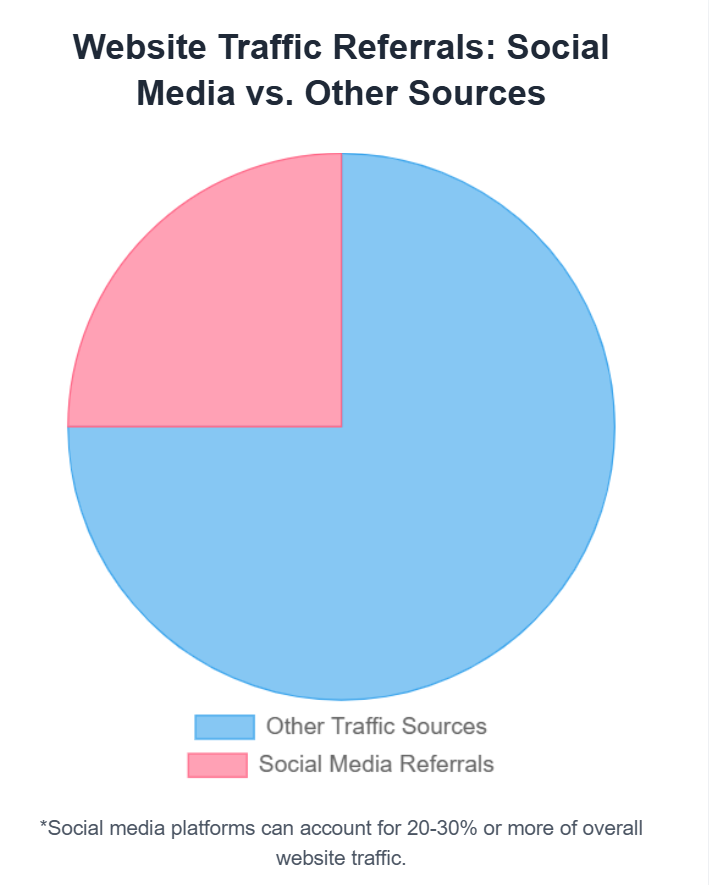 Website Traffic Referral Source Chart